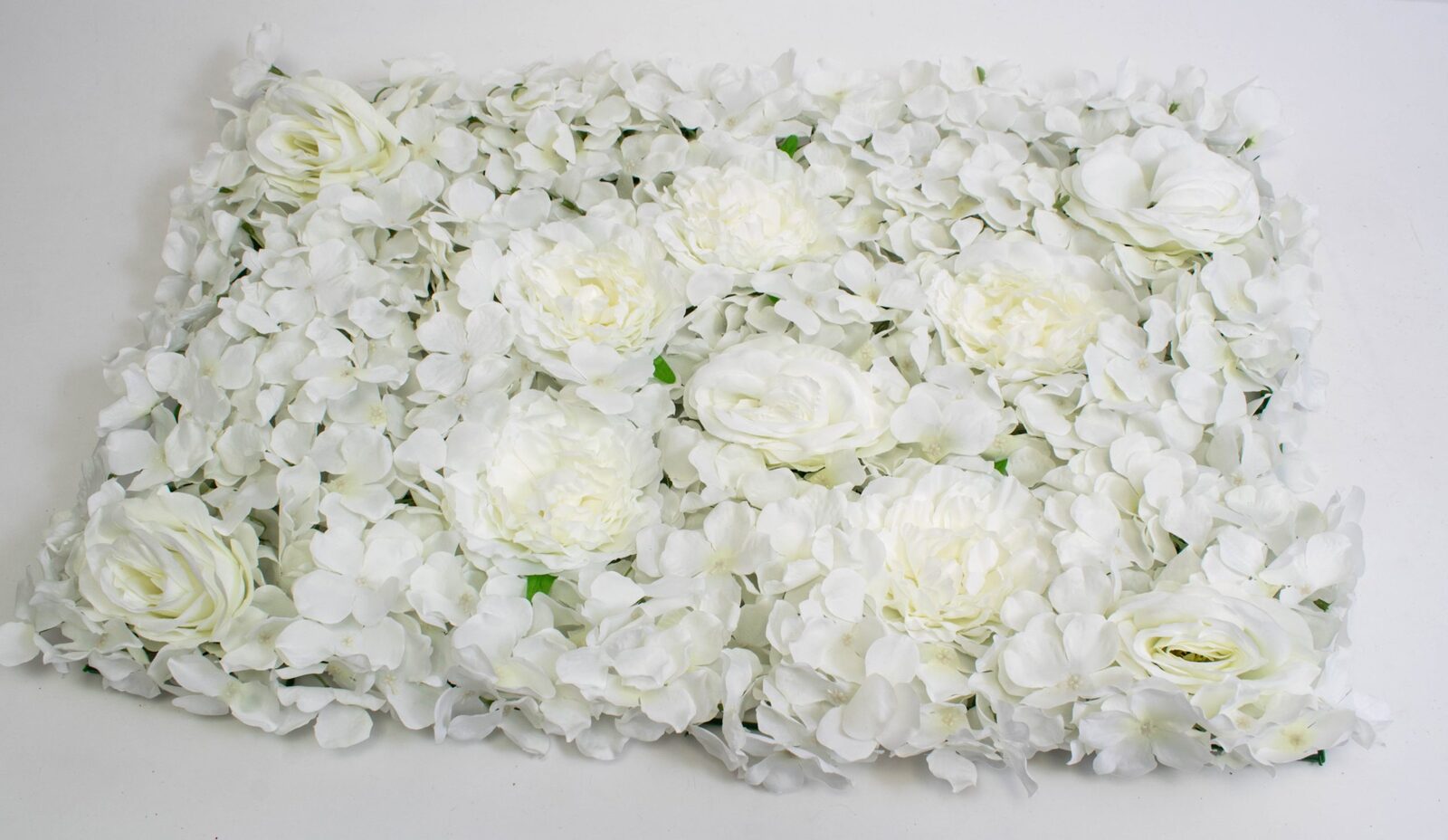 Panou Trandafiri Cu Hortensie Artificial 40x60cm Crem - FigoDecor