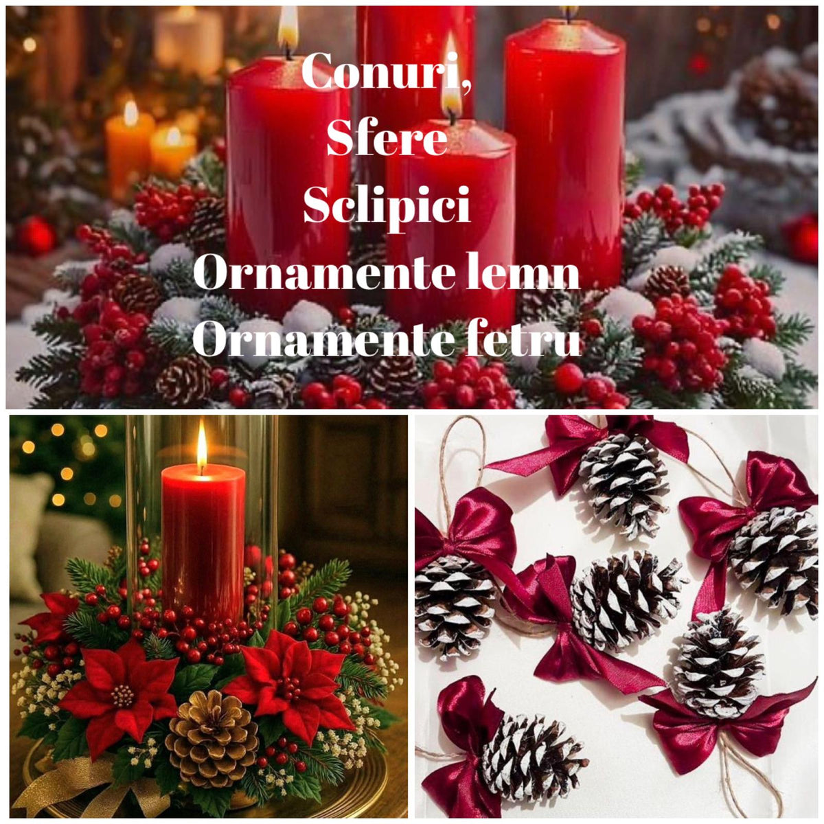 Decoratiuni de Craciun pentru handmade/ DIY