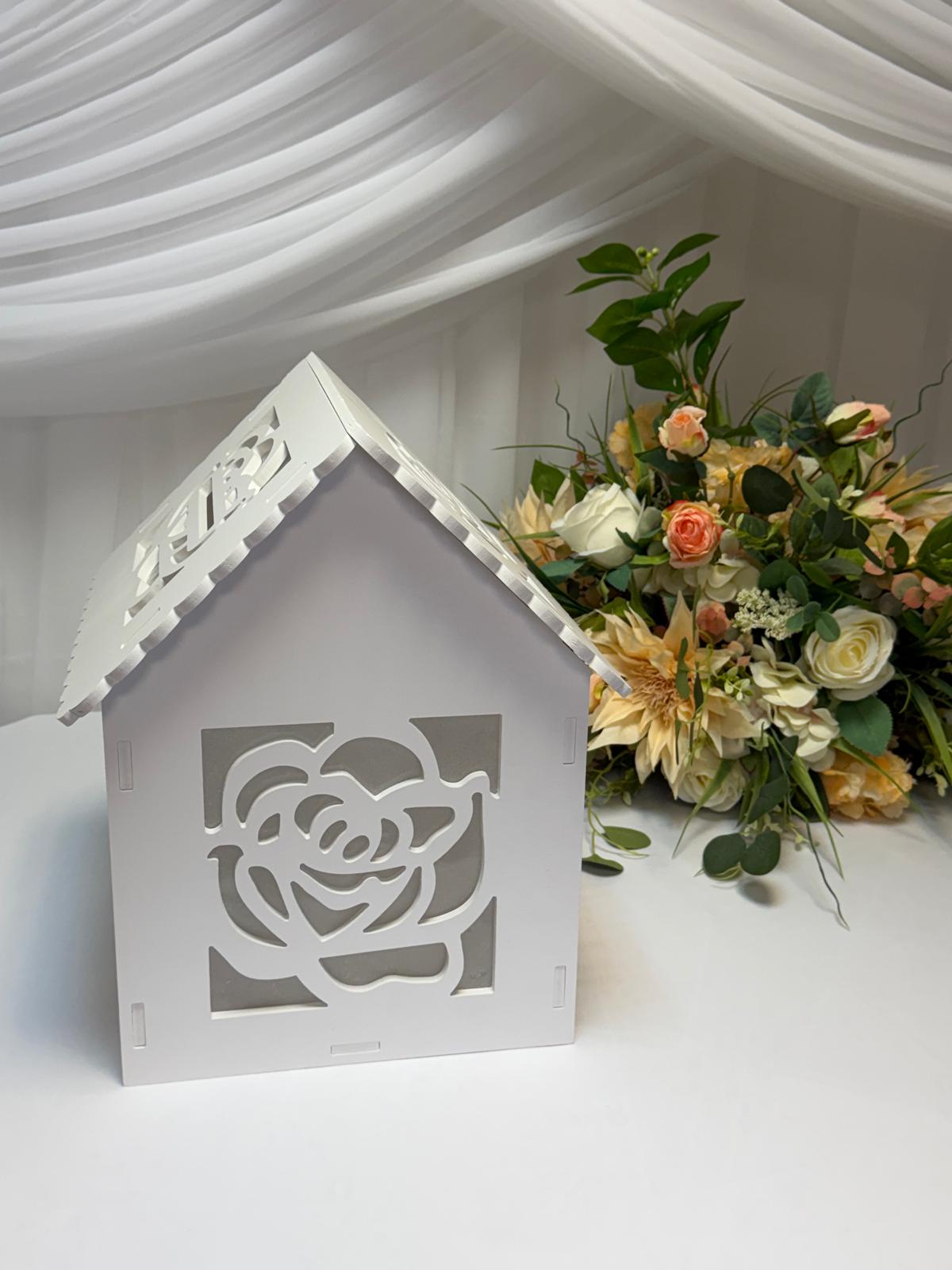 Cutie Dar Casuta Trandafir 31,5x26x39cm