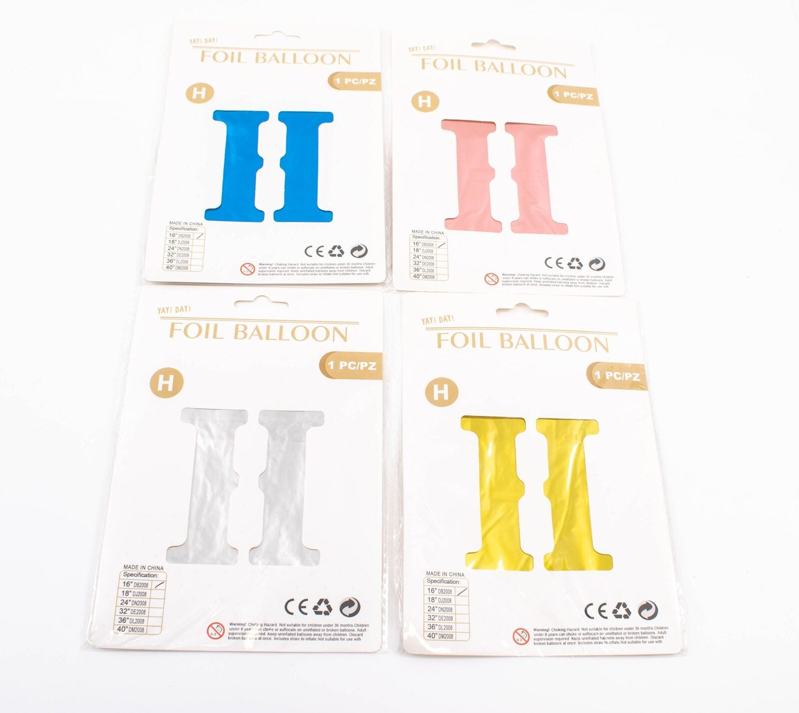 balon-folie-litera-h-40cm