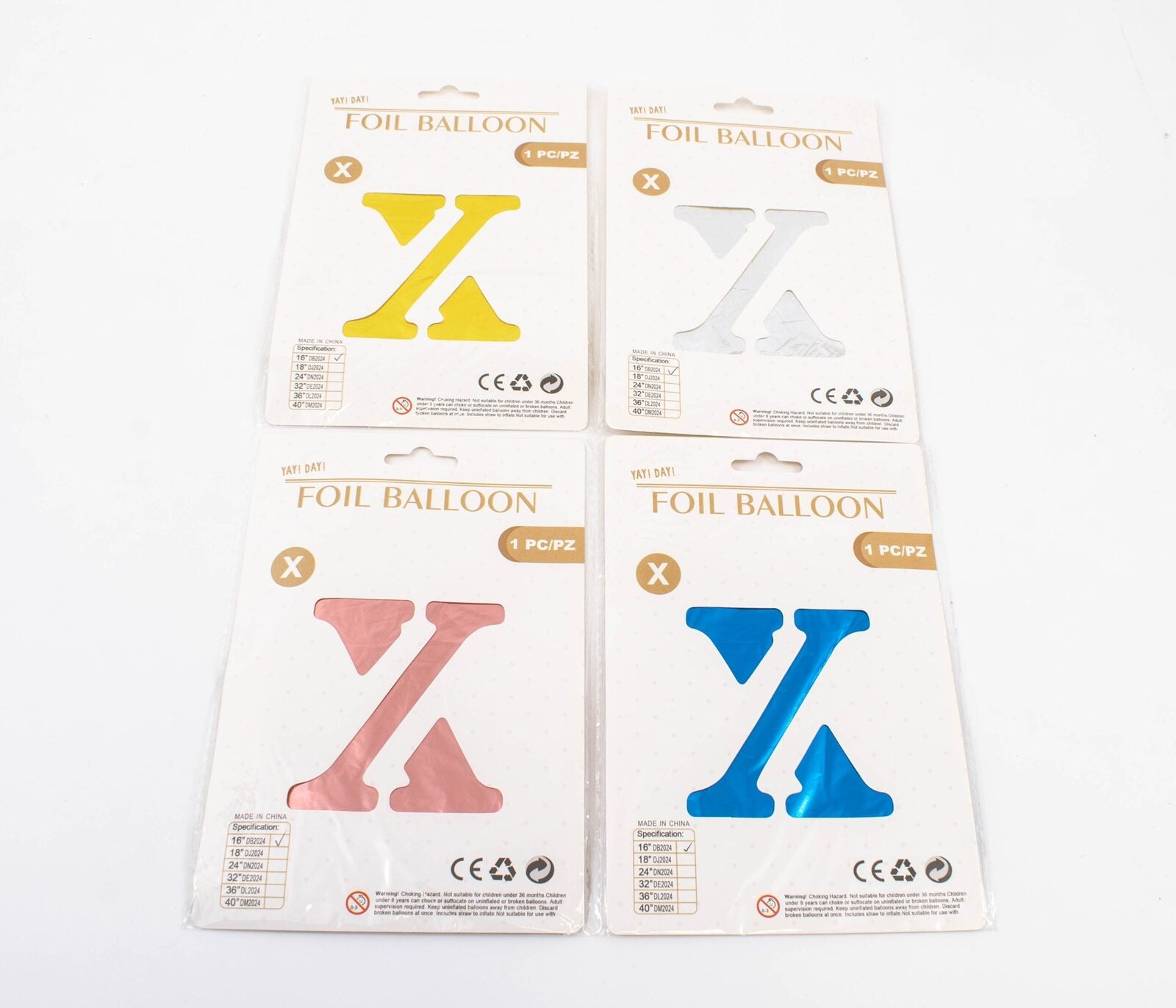 balon-folie-litera-x-40cm