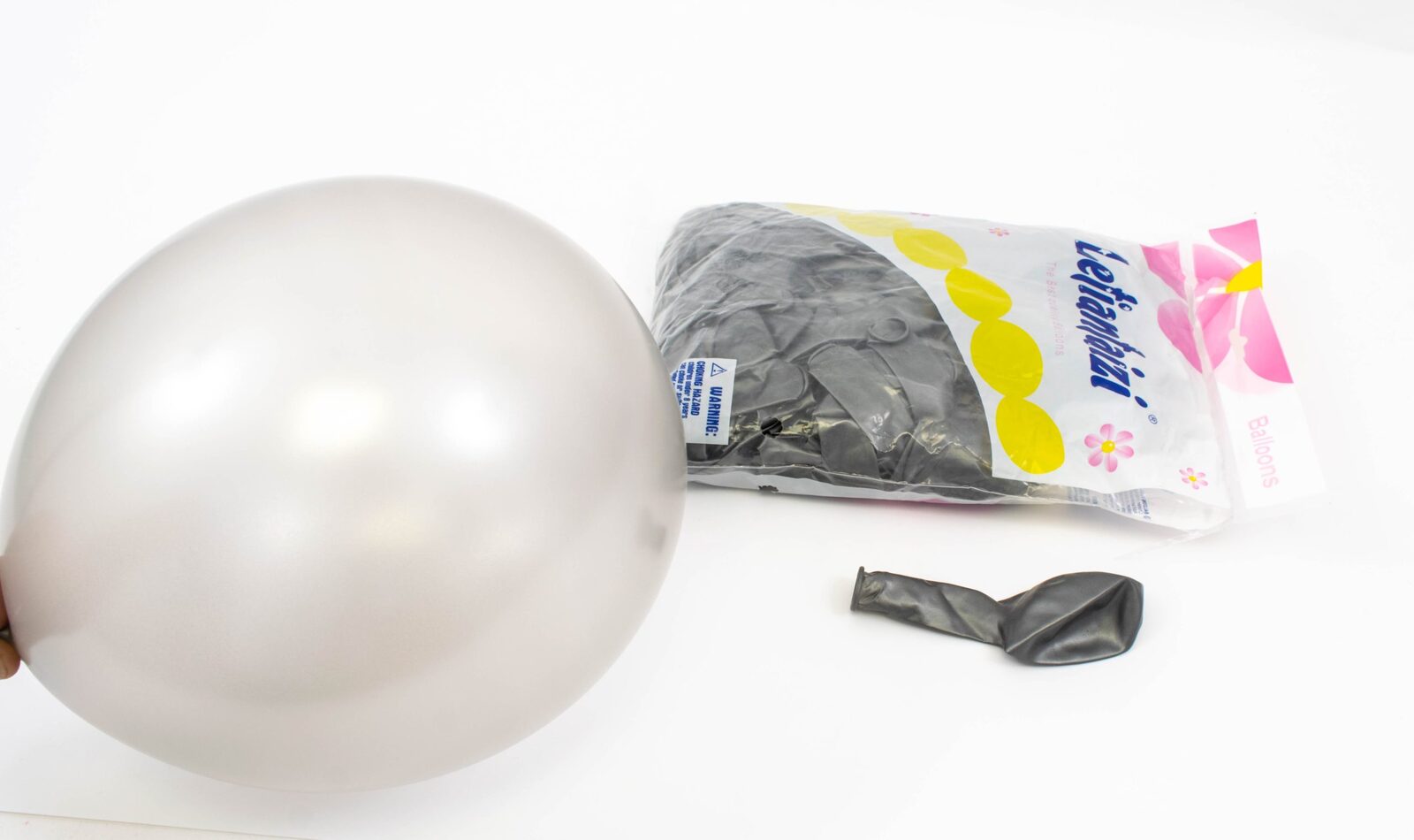 baloane-100set-12-lacuite-argintiu