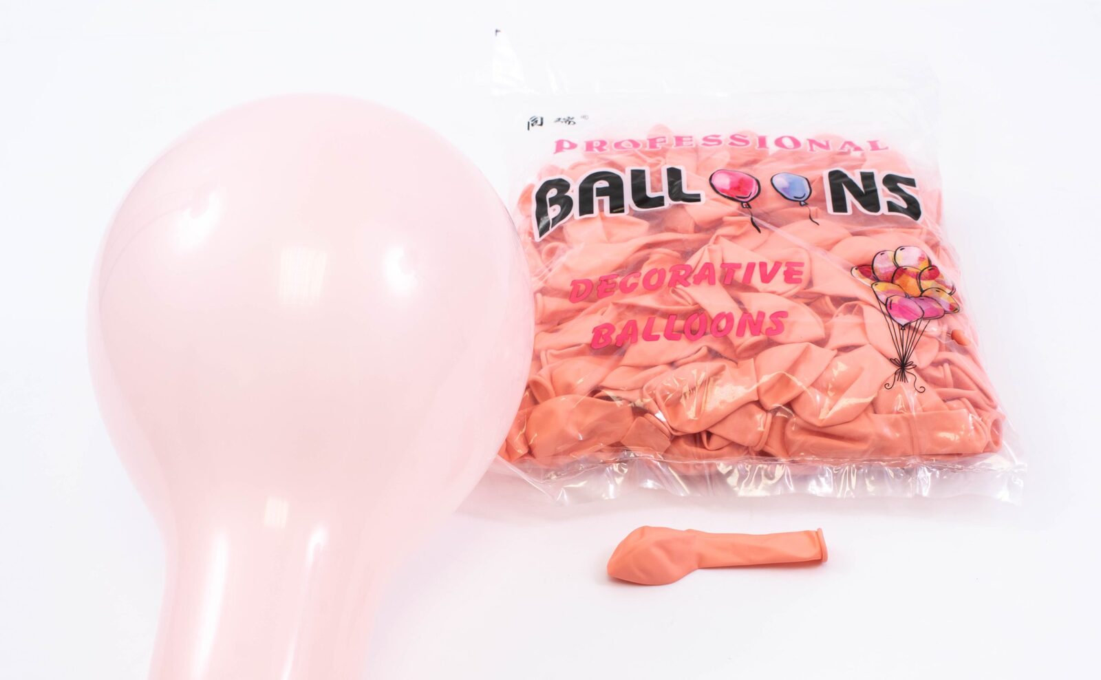 baloane-200set-5-12cm-colori-mate-macarons-roz-somon