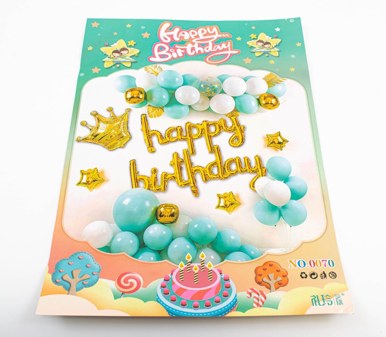 baloane-set-verde-alb-au-0070