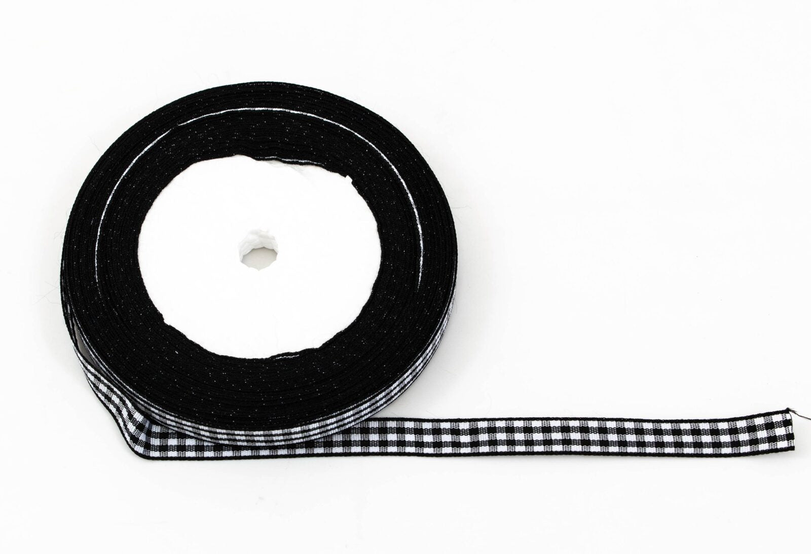 panglica-textil-carouri-1cm-22metri-negru-alb