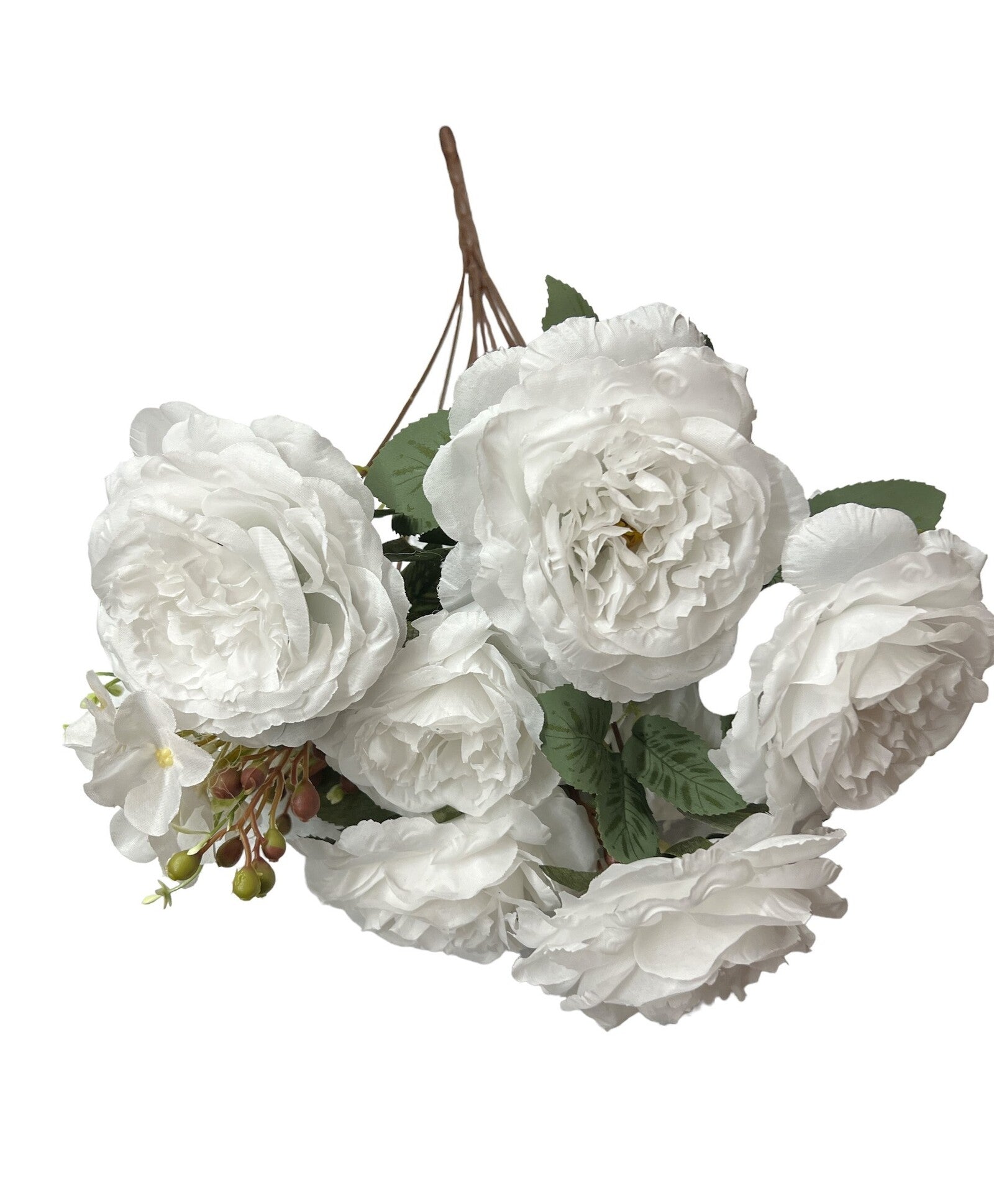 flori-artificiale-buchet-7-trandafiri-cu-4-hortensii-alb-pur