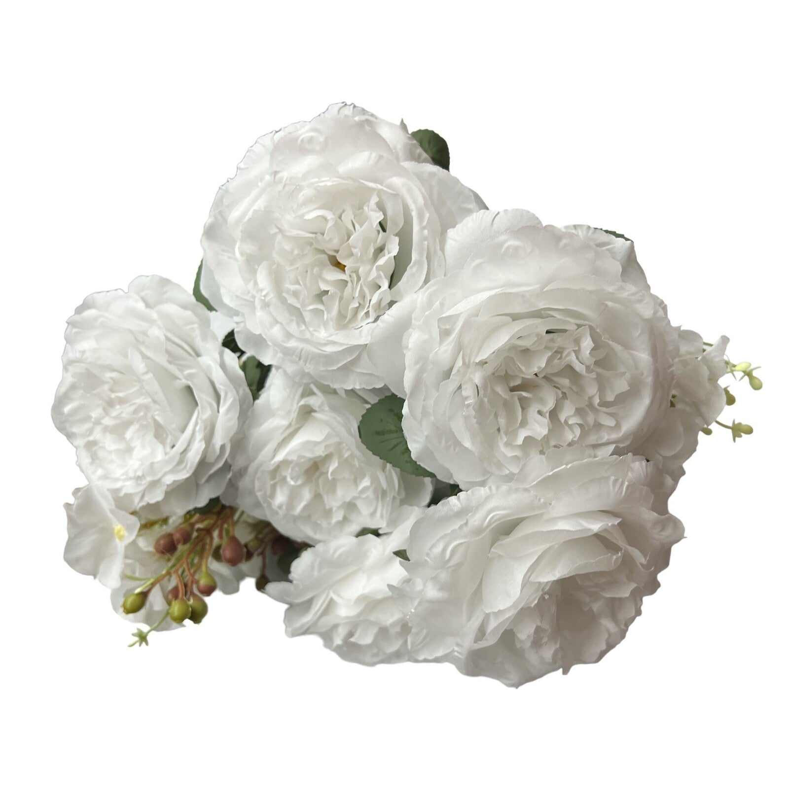 flori-artificiale-buchet-7-trandafiri-cu-4-hortensii-alb-pur