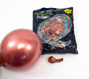 baloane-100set-5-12cm-cromate-roz-gold-inchis