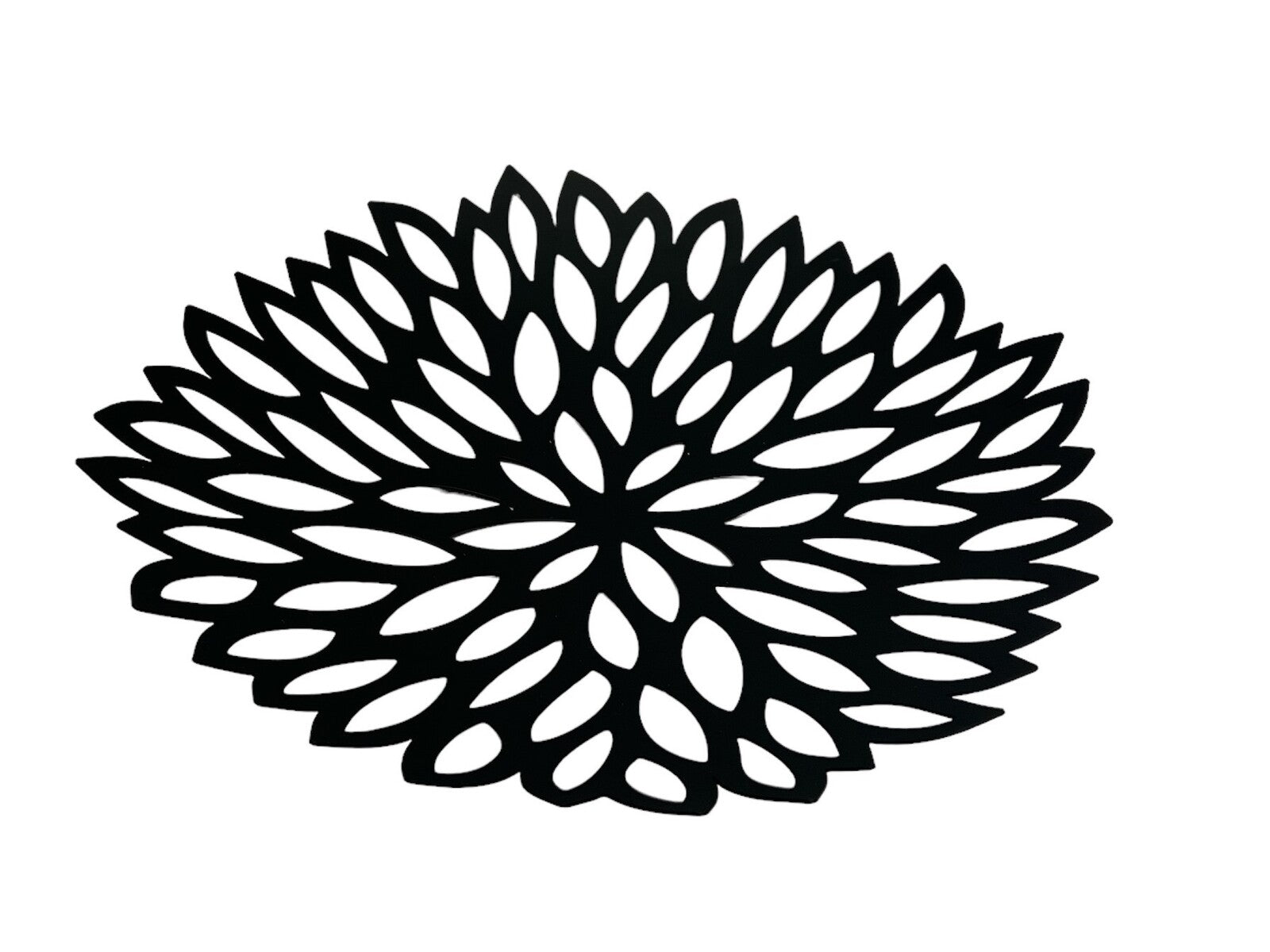 platou-metal-decorativ-frunze-negru