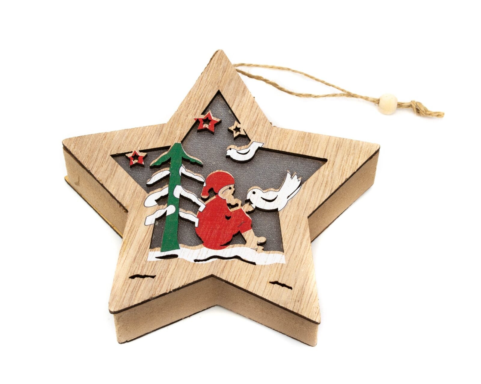 ornament-lemn-craciun-stea-led