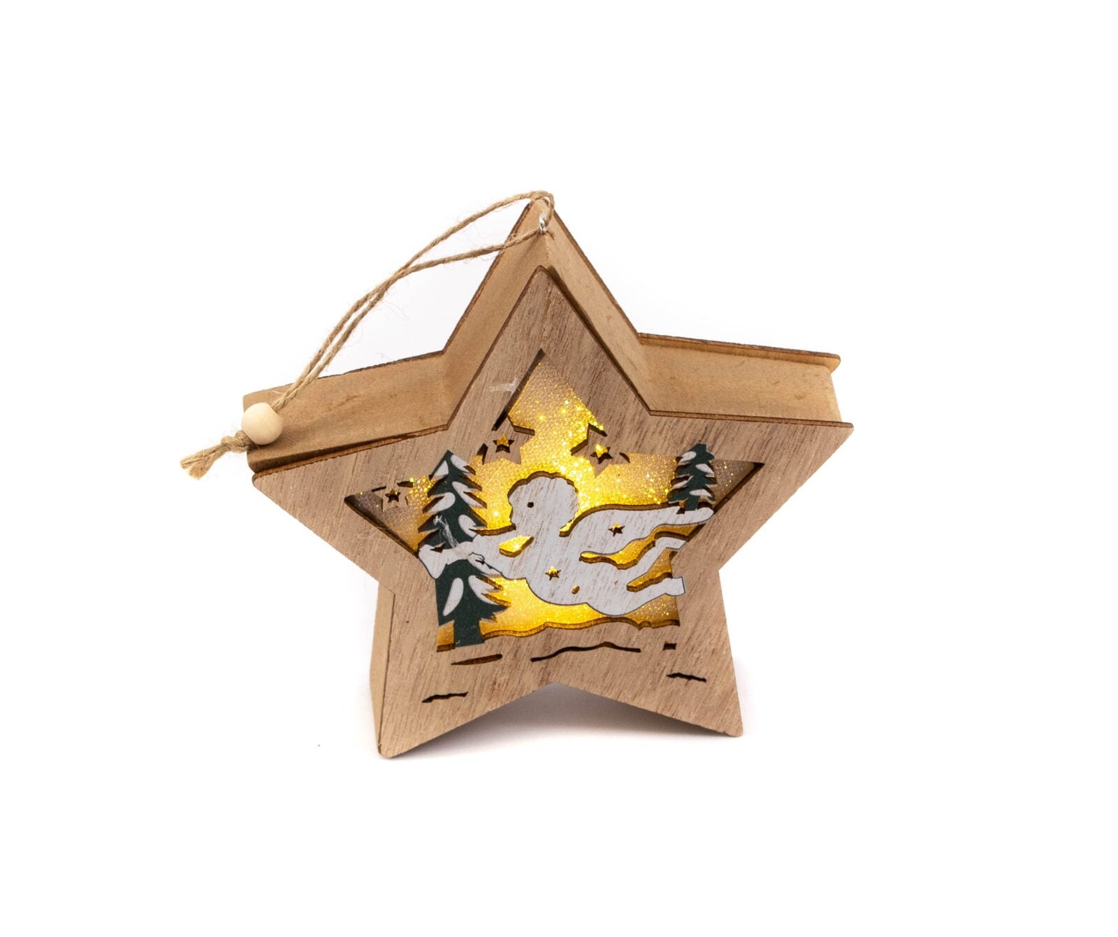 ornament-lemn-craciun-stea-led