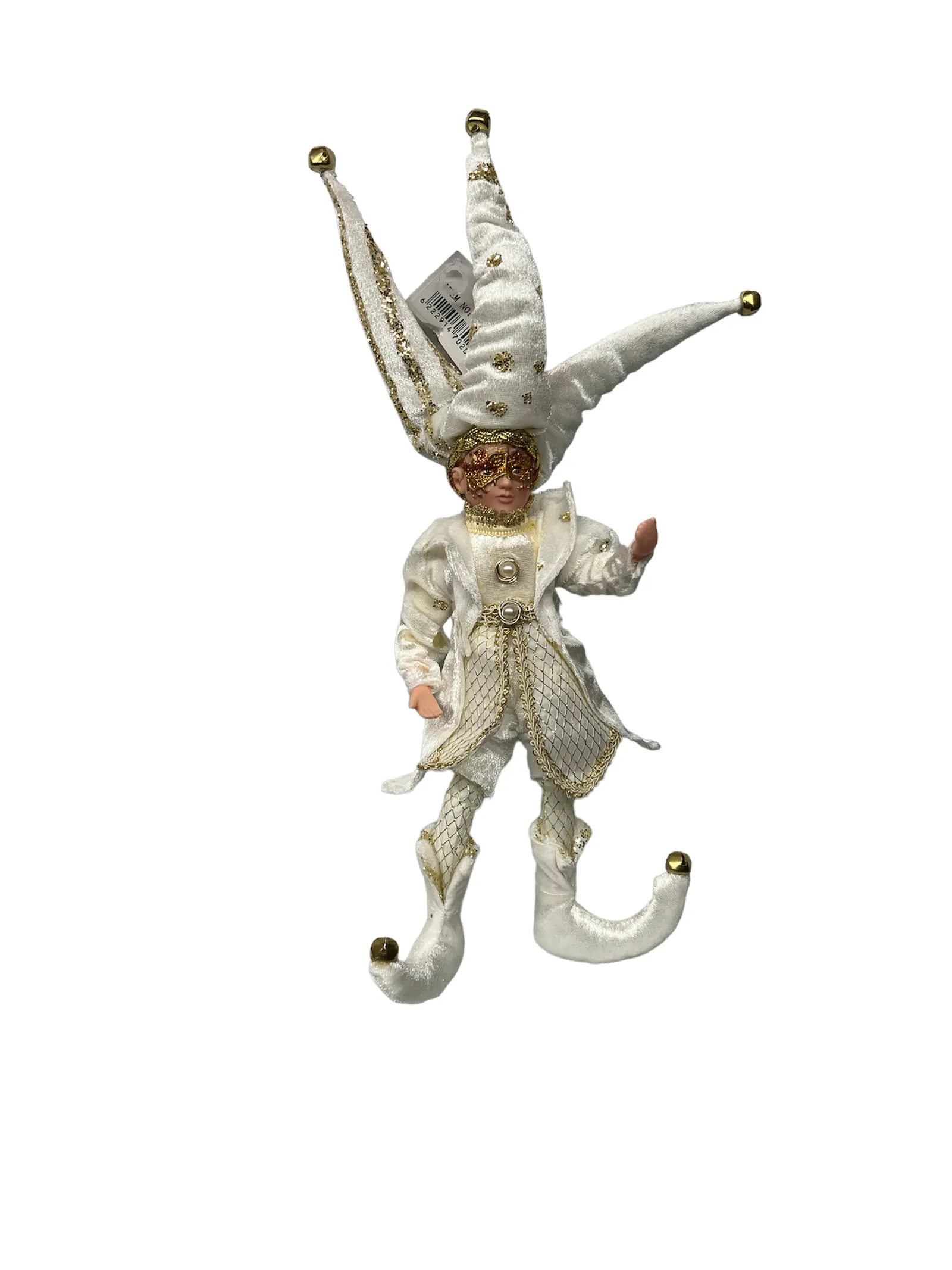 decoratiune-brad-elf-alb-auriu-45cm