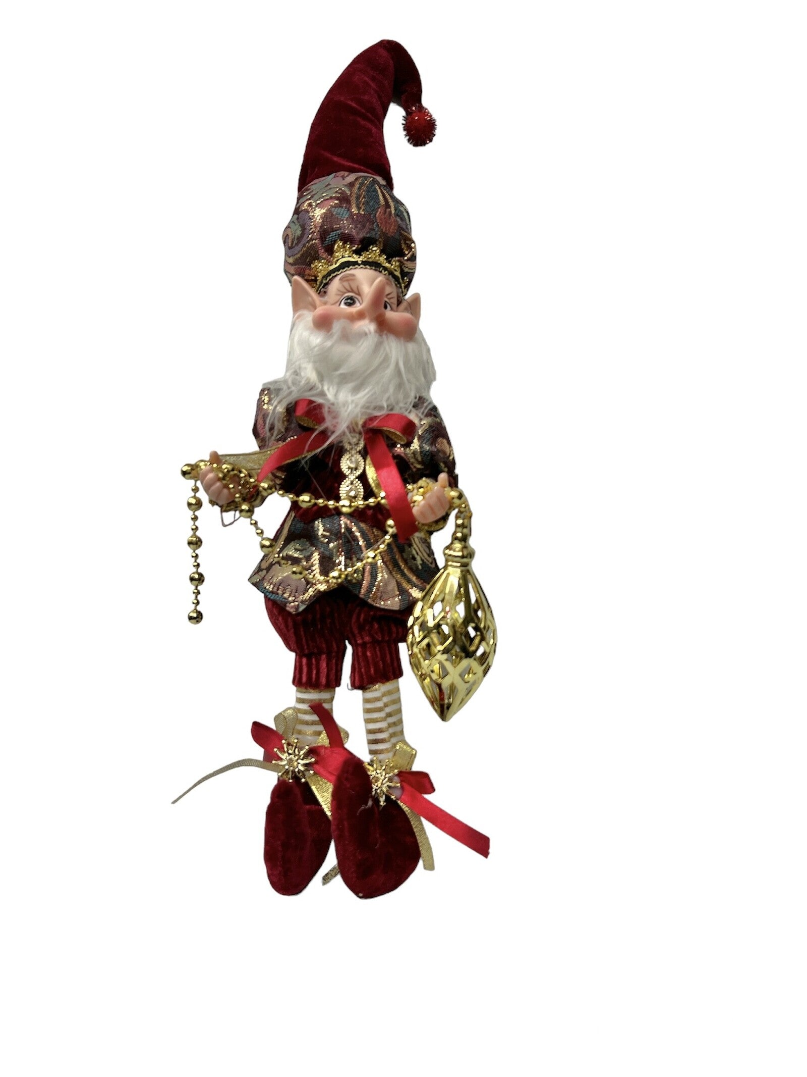 decoratiune-brad-elf-batran-rosu-52cm