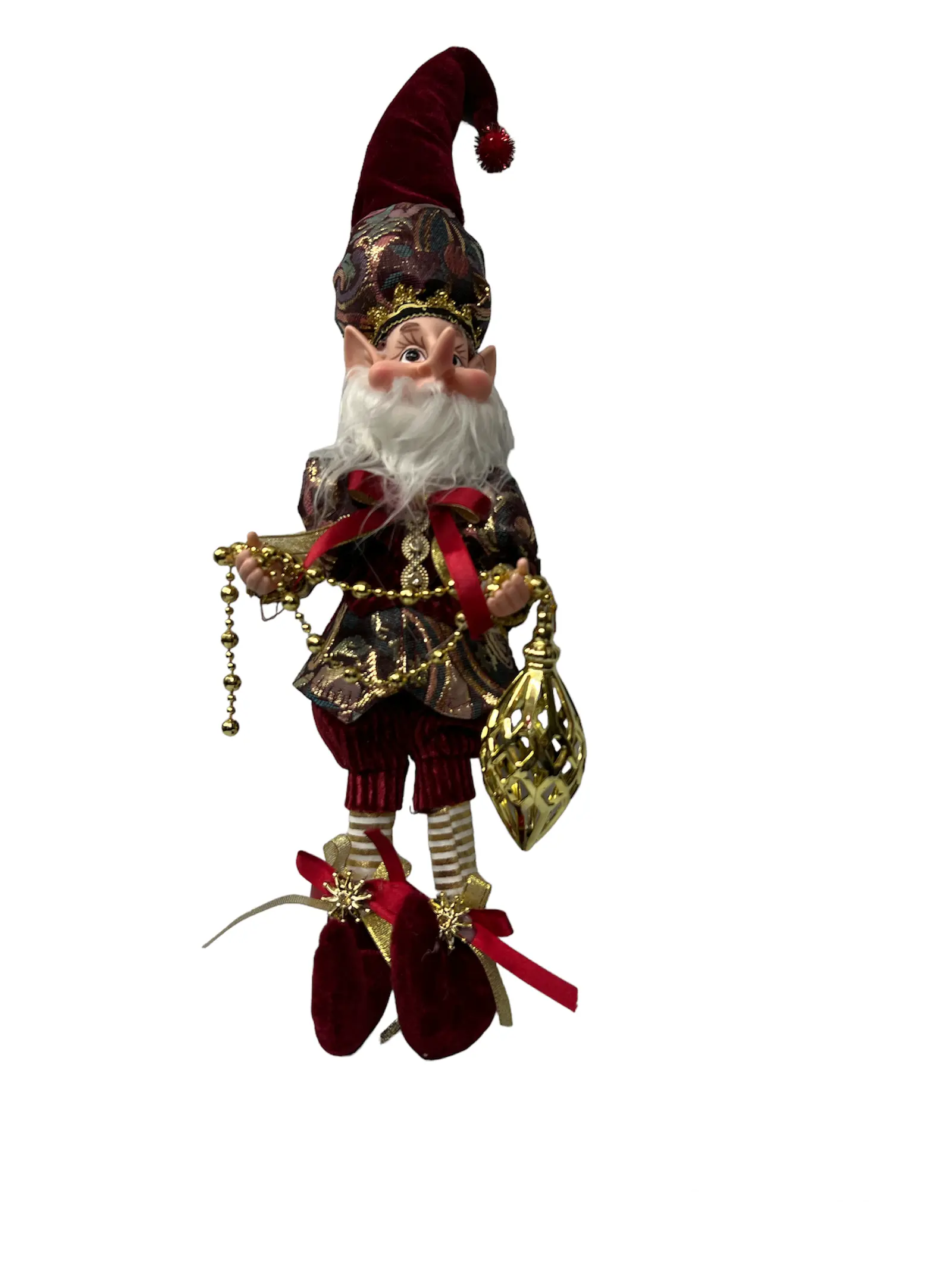 decoratiune-brad-elf-batran-rosu-52cm