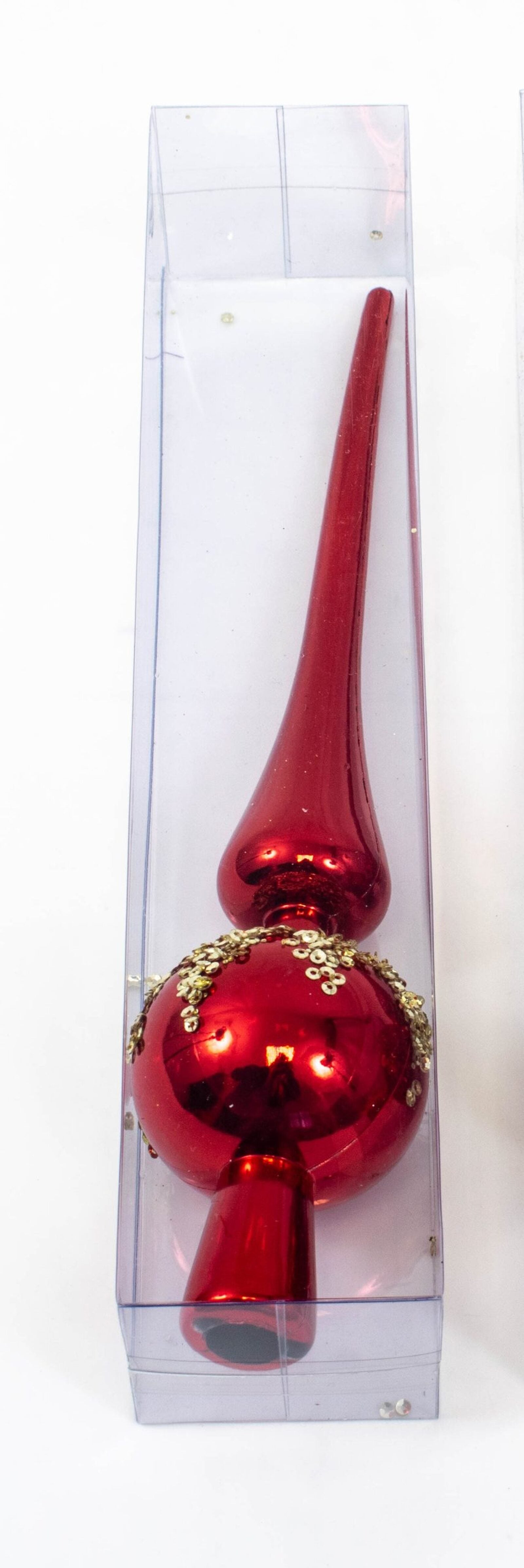 varf-de-brad-rosu-cu-paiete-aurii