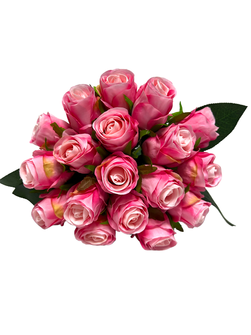 flori-artificiale-trandafiri-boboci-mari-18-fire-legati-roz-inchis