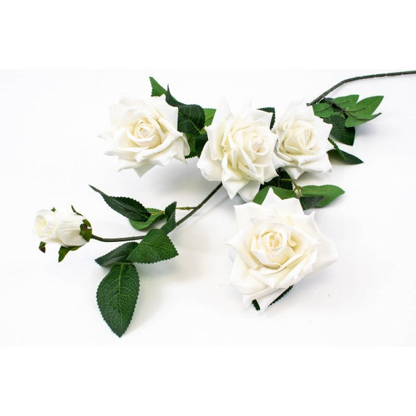 flori-artificiale-fir-trandafir-cu-5-flori-alb