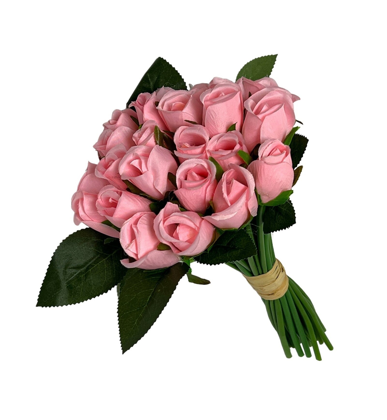 flori-artificiale-buchet-24-trandafiri-legati-roz