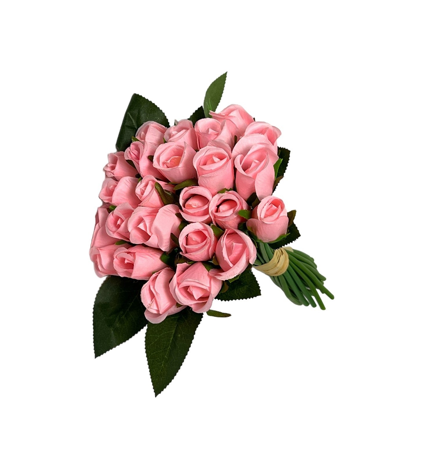 flori-artificiale-buchet-24-trandafiri-legati-roz