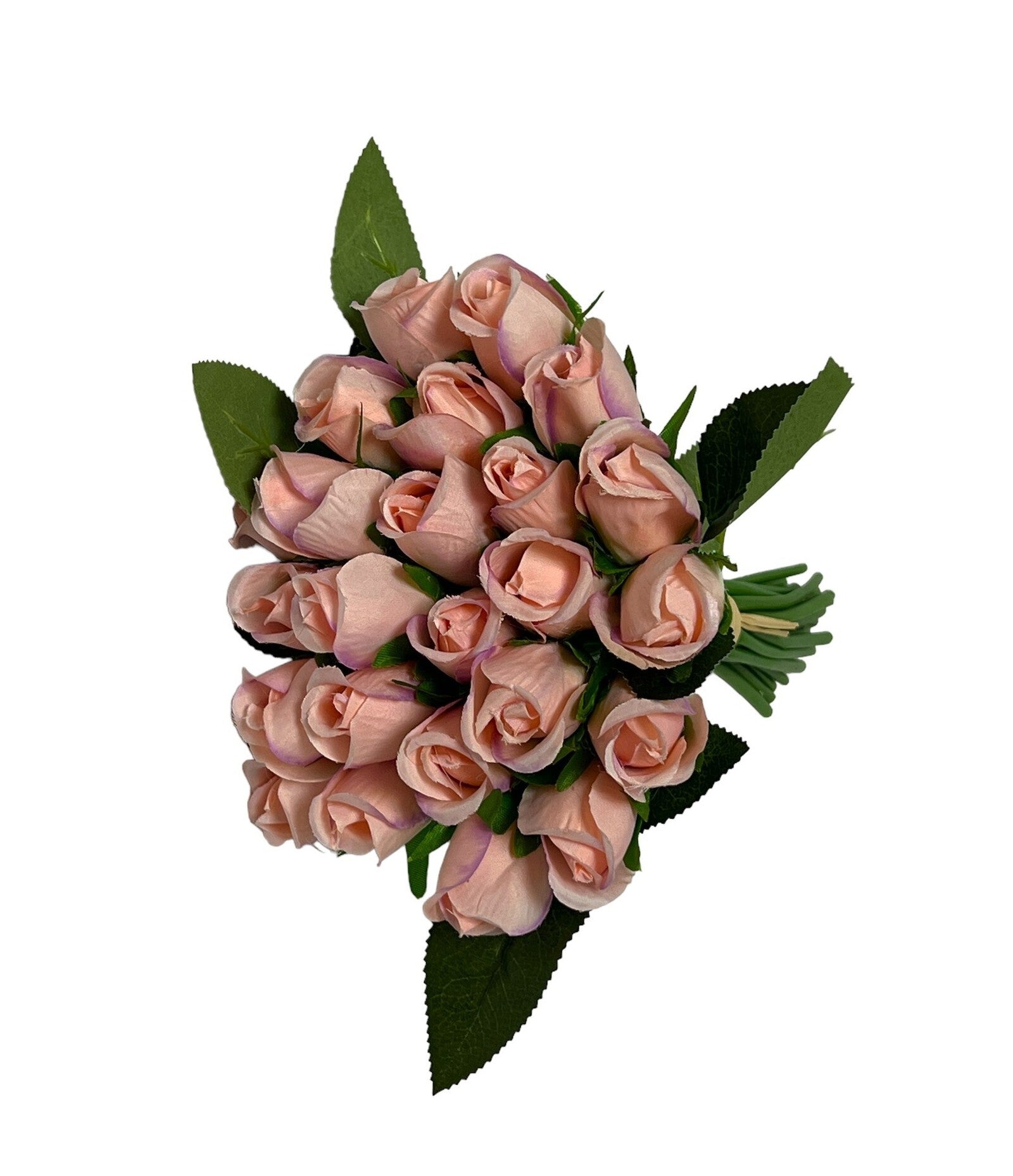 flori-artificiale-buchet-24-trandafiri-legati-roz-mov