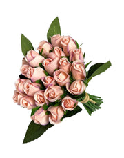 flori-artificiale-buchet-24-trandafiri-legati-roz-mov