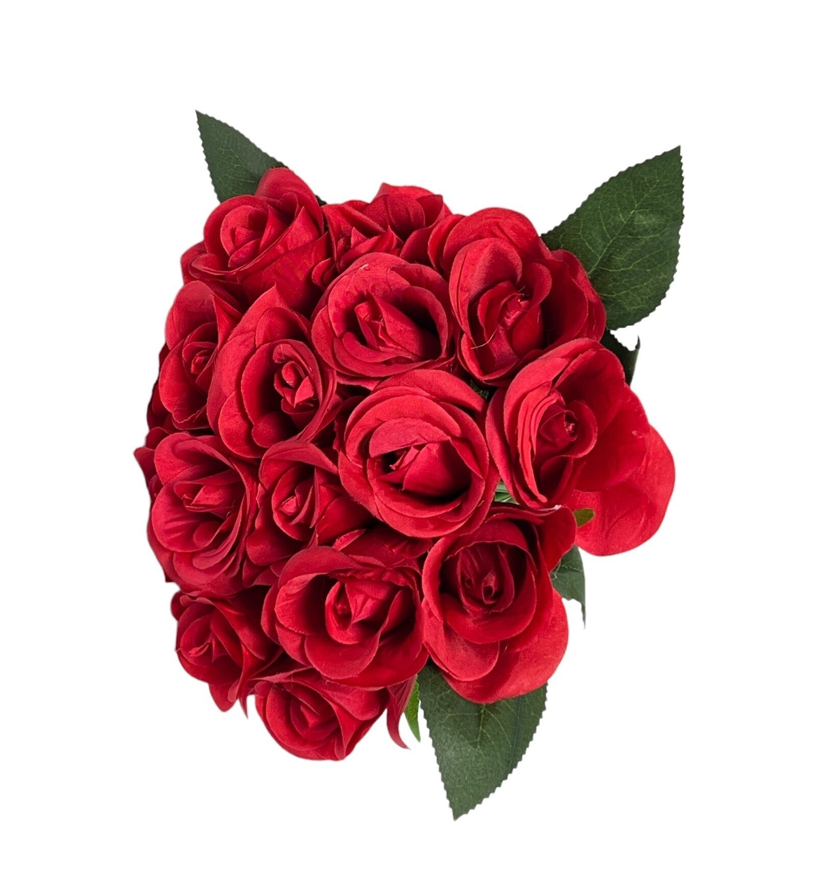 flori-artificiale-buchet-16-trandafiri-legati-rosu