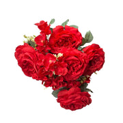 flori-artificiale-buchet-7-trandafiri-cu-4-hortensii-rosu