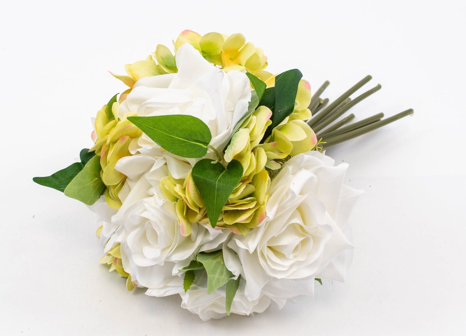 flori-artificiale-buchet-trandafiri-crem-galben