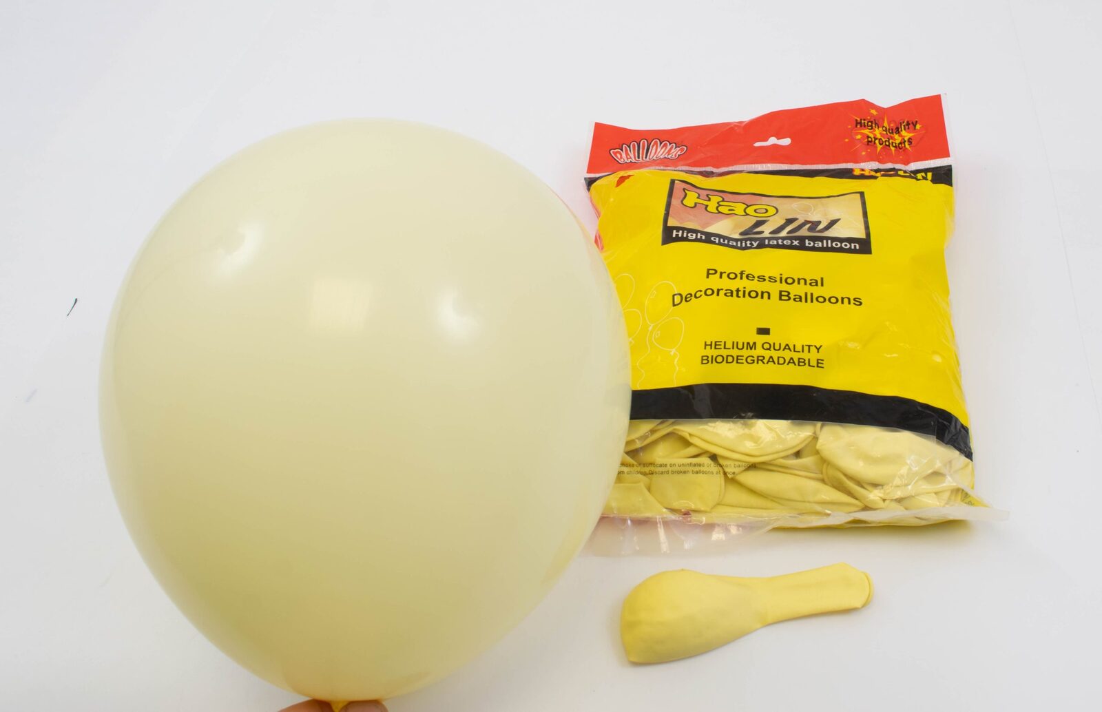 baloane-100set-12-colori-mate-macarons-galben