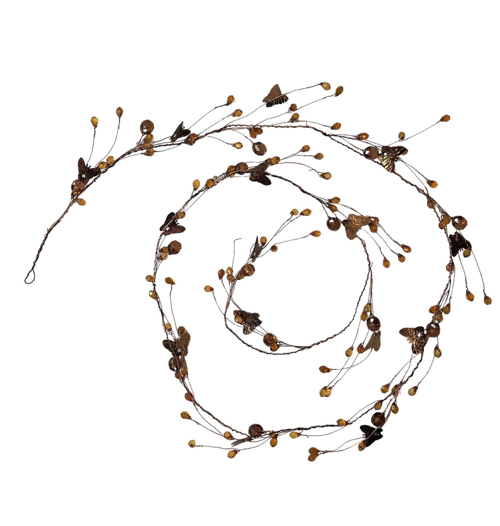 lant-sarma-cu-margele-plastic-cu-fluturi-maro