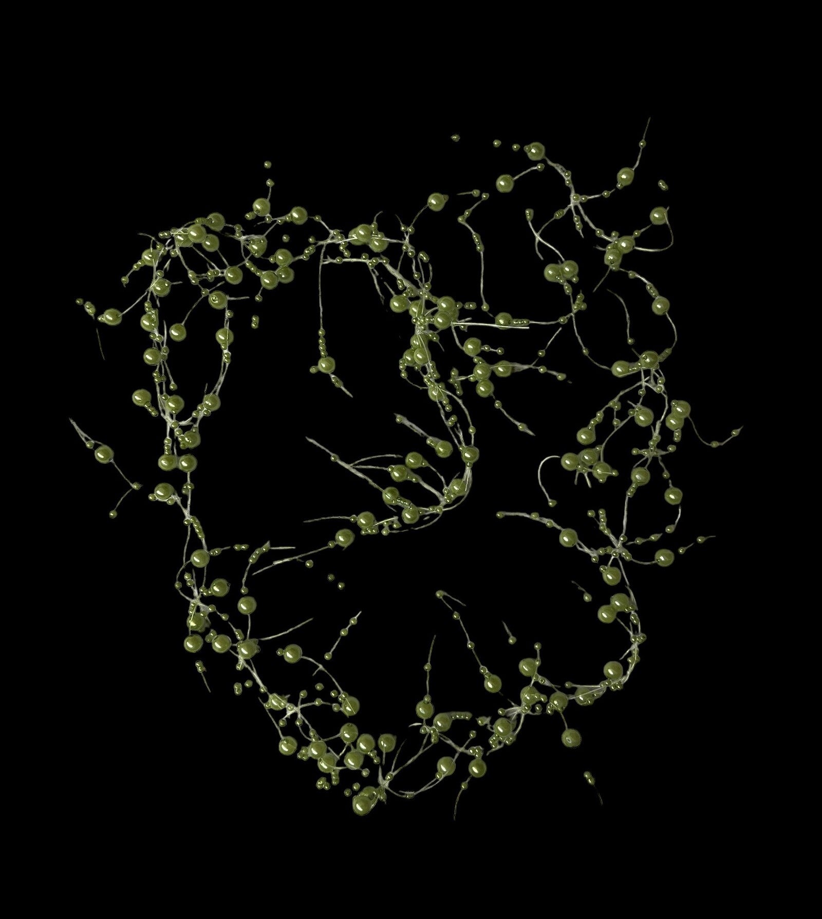 lant-guta-cu-perle-plastic-verde