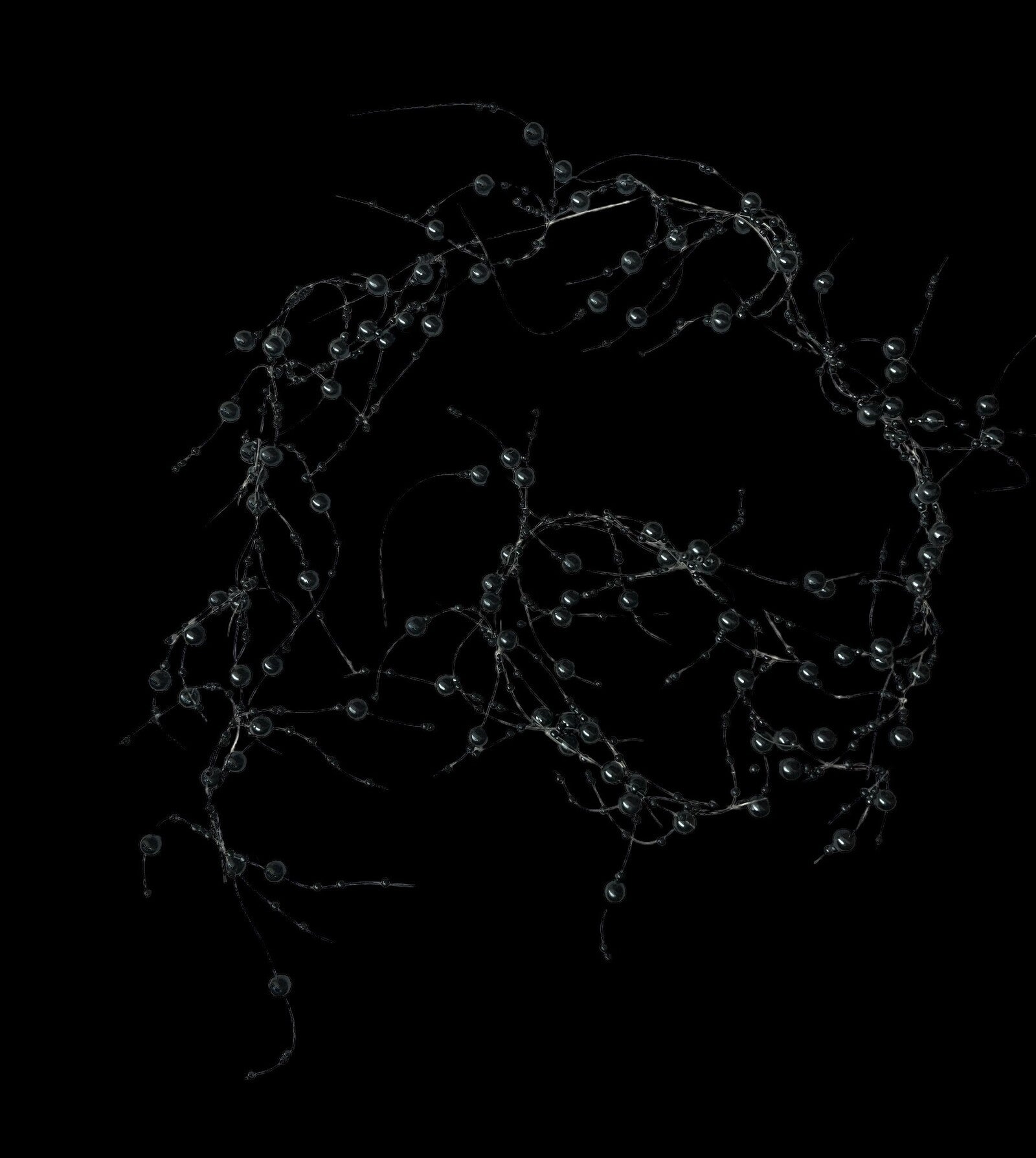 lant-guta-cu-perle-plastic-gri-antracit