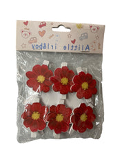 ornament-lemn-cu-carlig-flori-6set-rosu