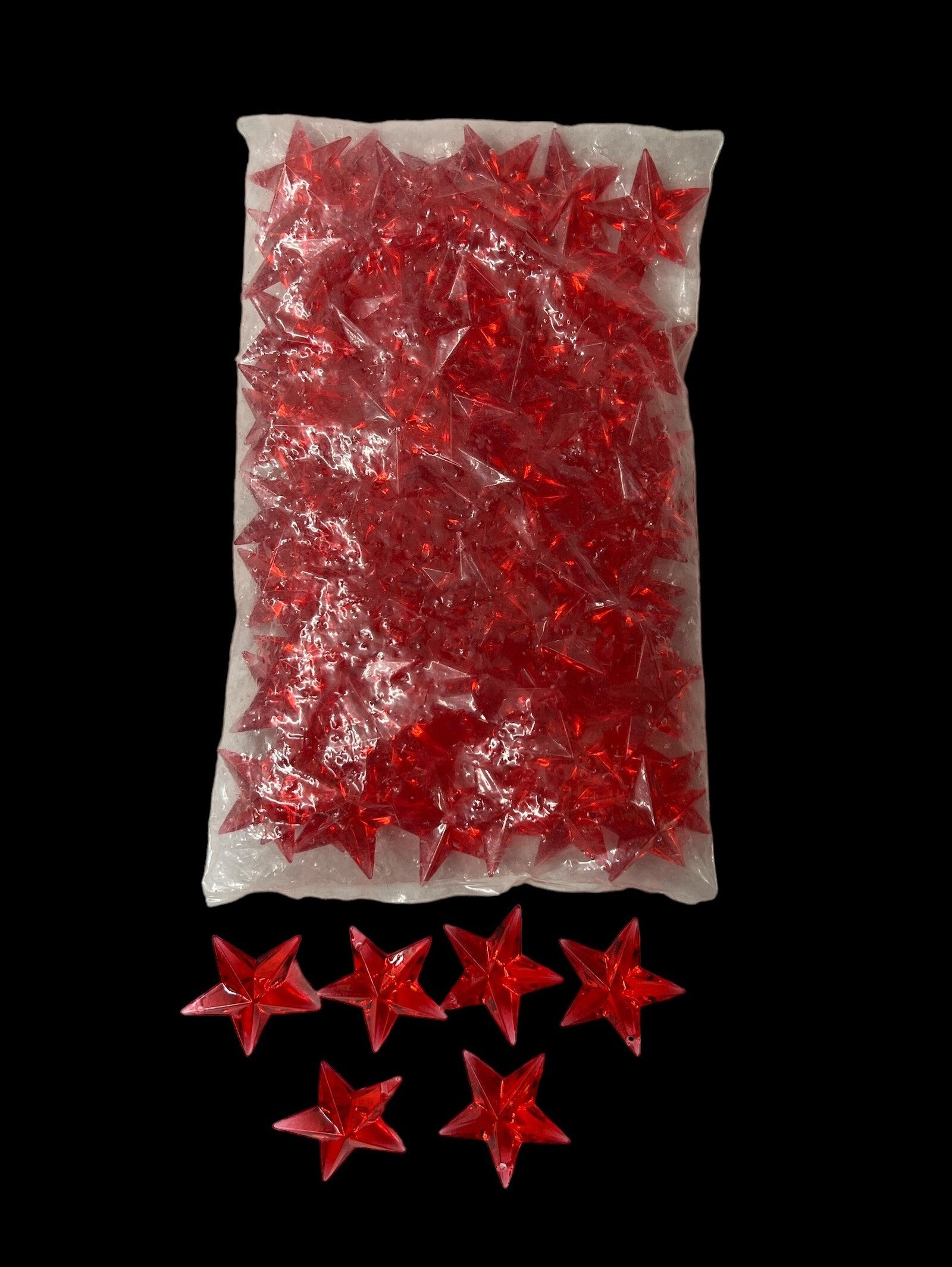 pietre-plastic-decor-stea-rosu