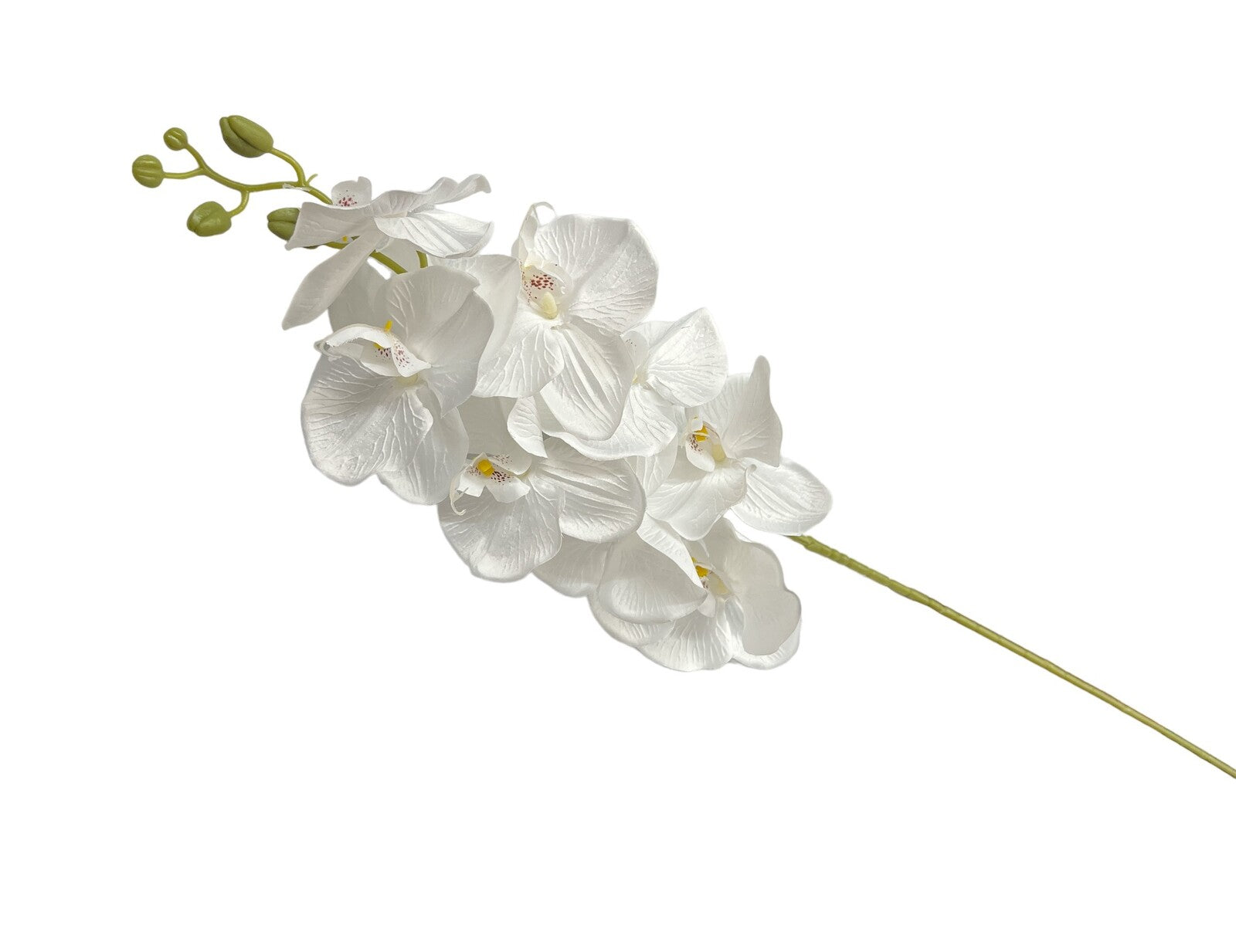 Orhidee Artificiala Textil Alb si Negru