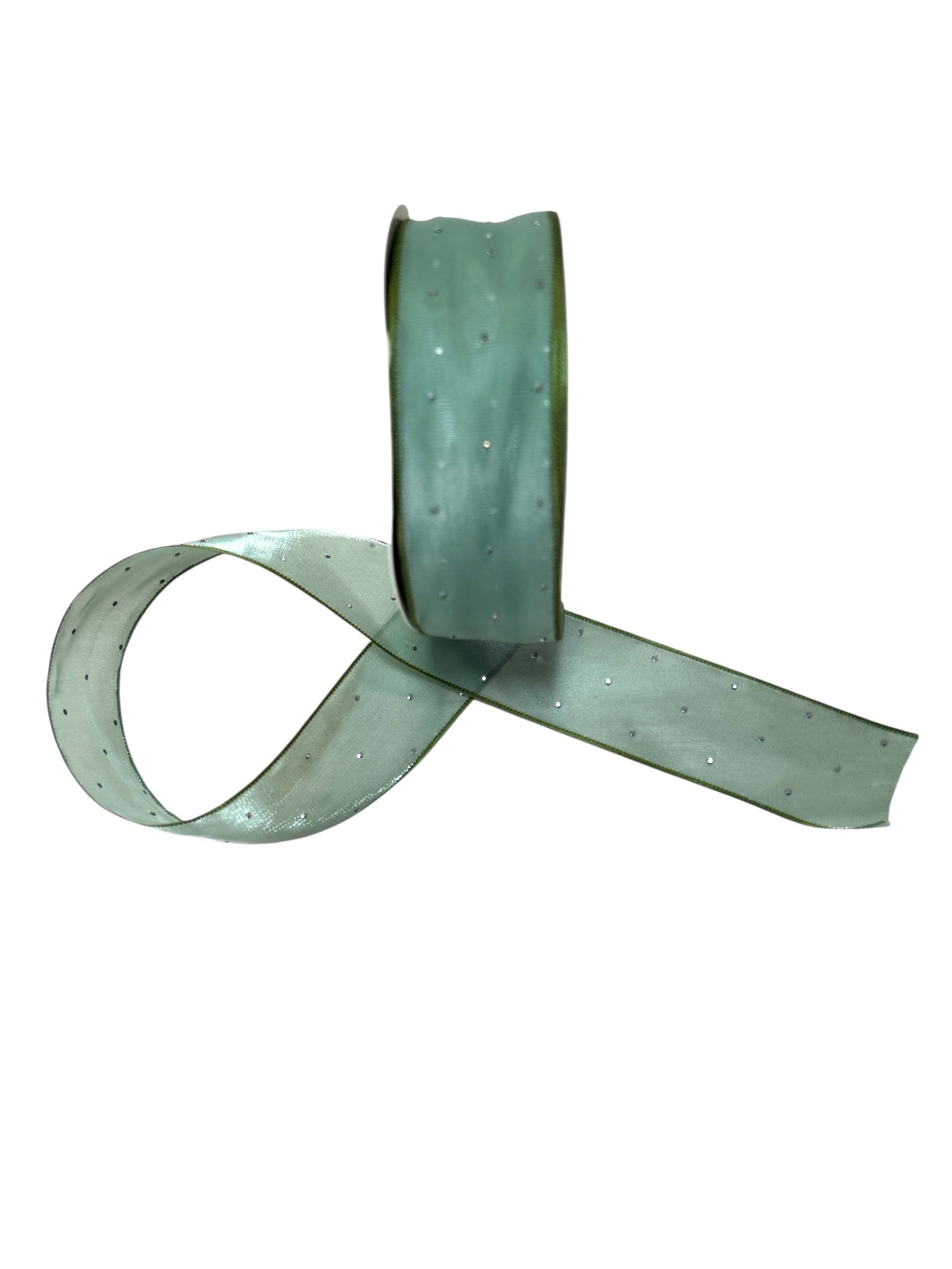 Panglica Matase Cu Strasuri 4cm-18,2metri