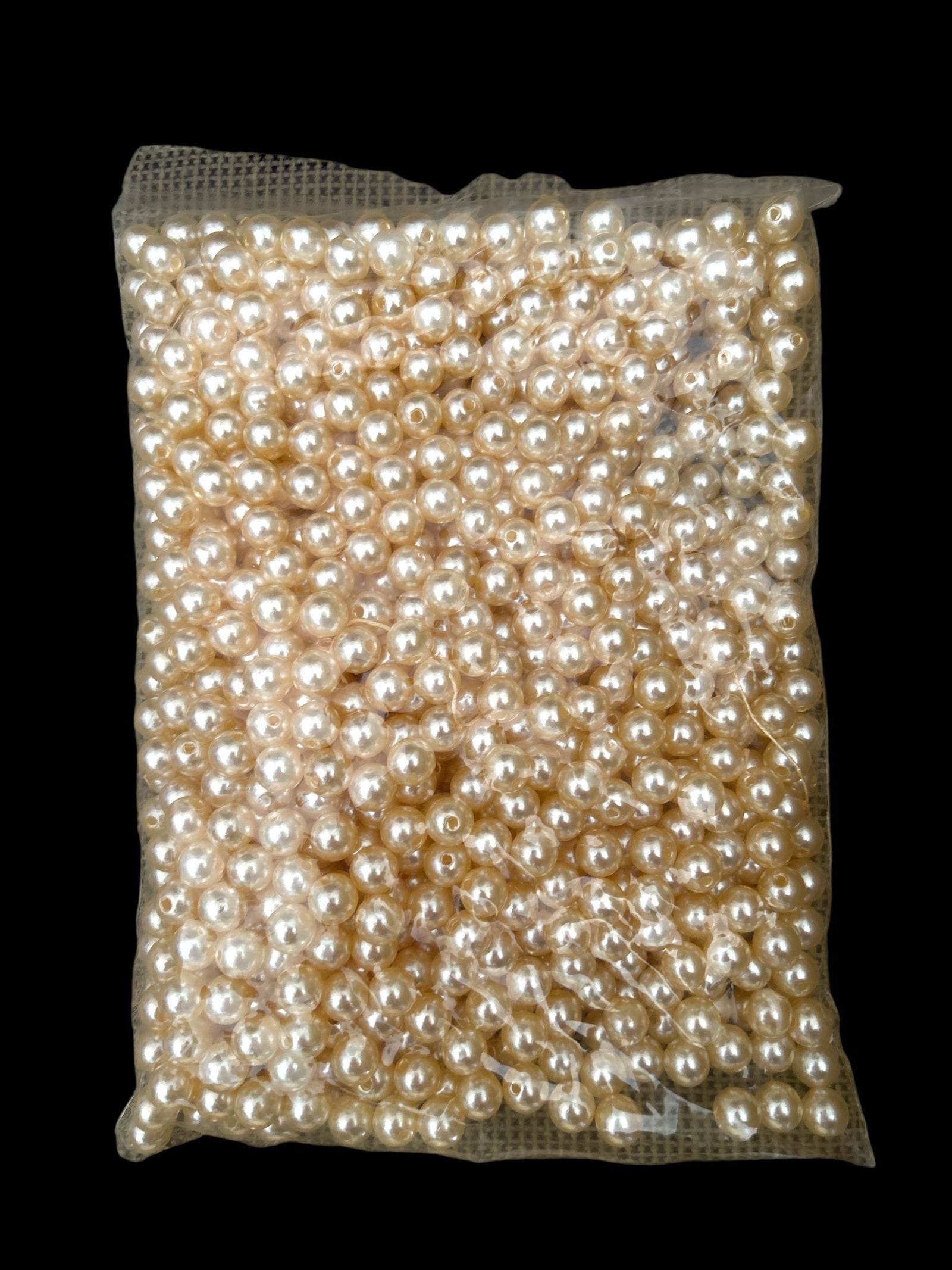 Margele Plastic Gaurite Perla Intregi  1.0cm/500g