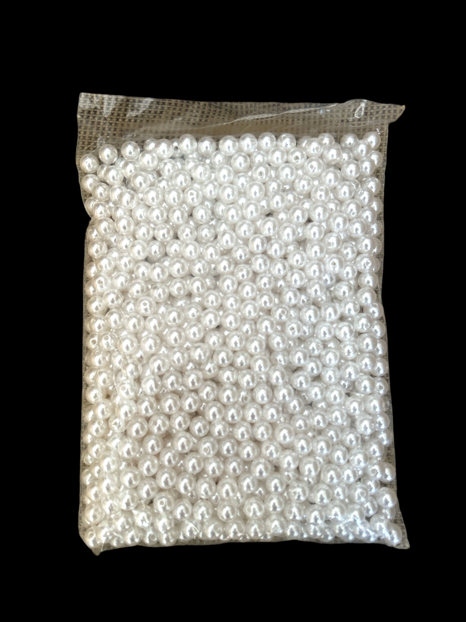 Margele Plastic Gaurite Perla Intregi  1.0cm/500g