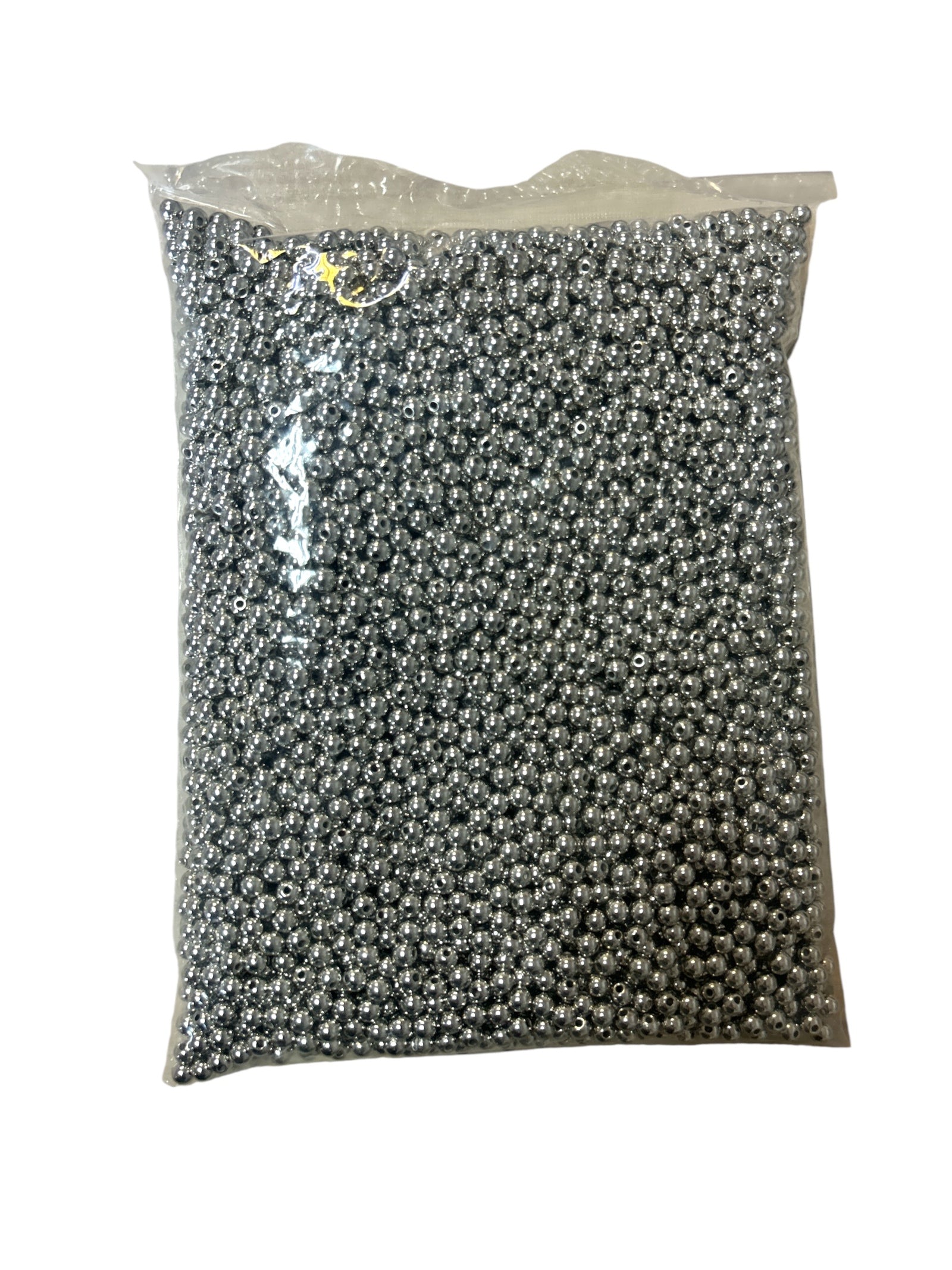 Margele Plastic Gaurite Perla Intregi 0.6cm/500g