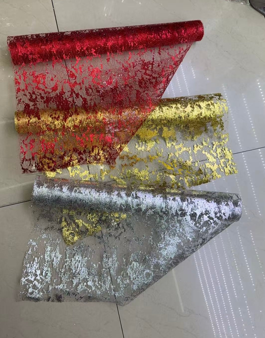 Ambalaj Plasa Pete Auriu 48cm-5yarzi