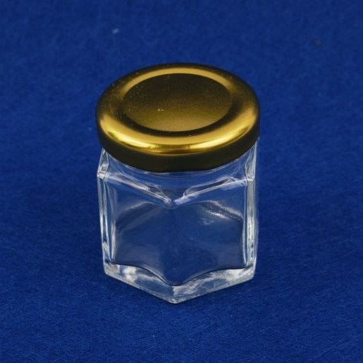 borcanel-sticla-hexagonal-cu-capac-metal