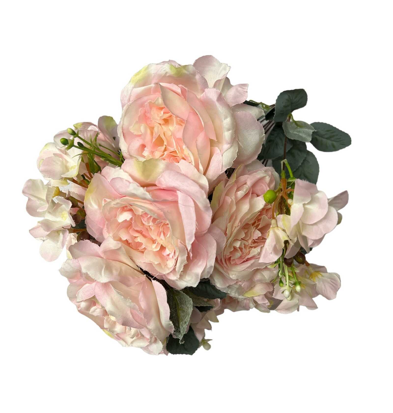 flori-artificiale-buchet-7-trandafiri-cu-4-hortensii-roz