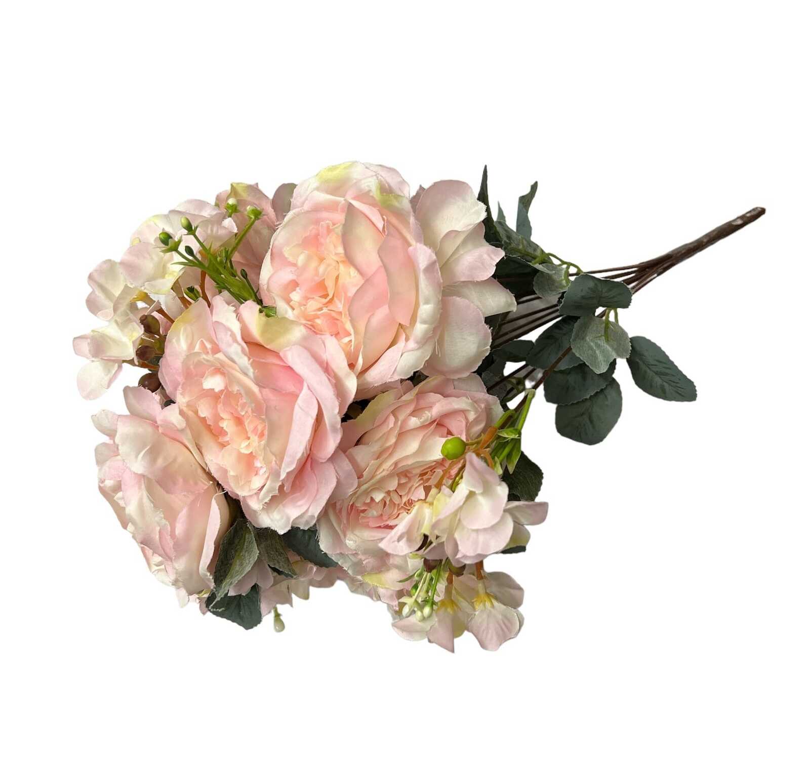 flori-artificiale-buchet-7-trandafiri-cu-4-hortensii-roz