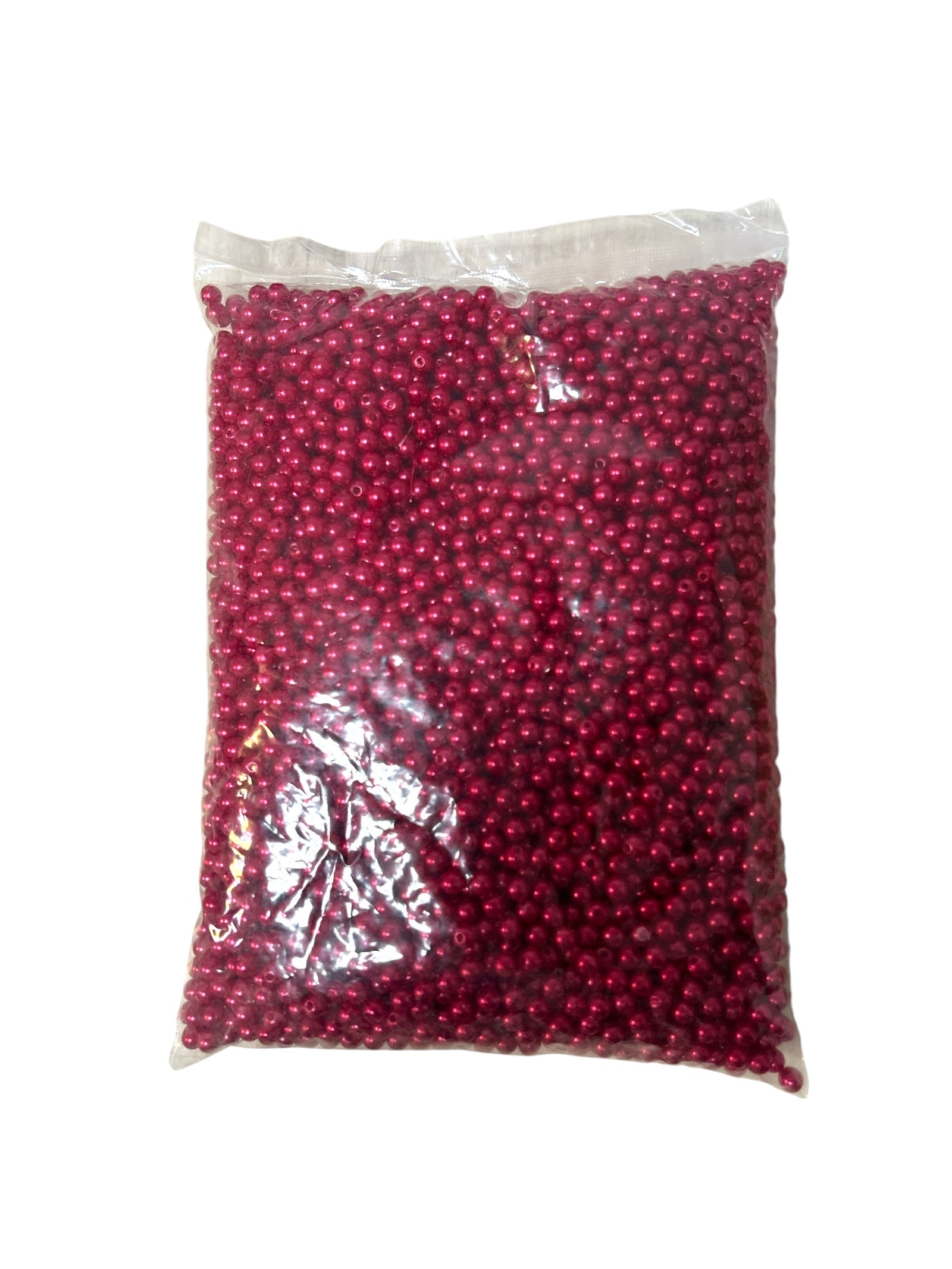 Margele Plastic Gaurite Perla Intregi 0.6cm/500g