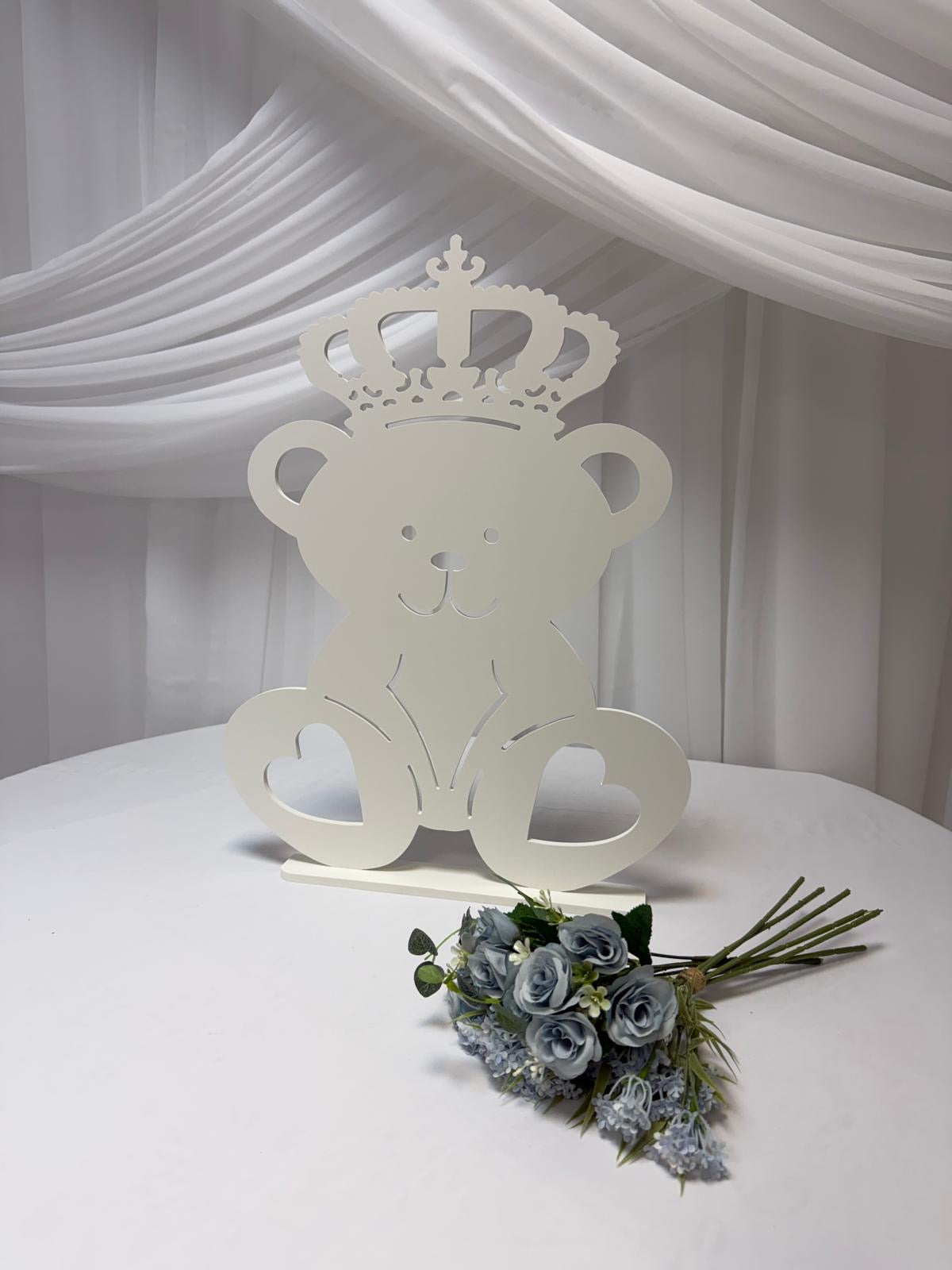 Ornament Decor Ursuleti Print PVC Alb