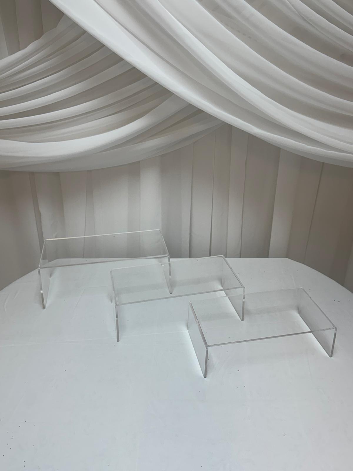 Platou Candy Bar Acril Dreptunghiular 3/set