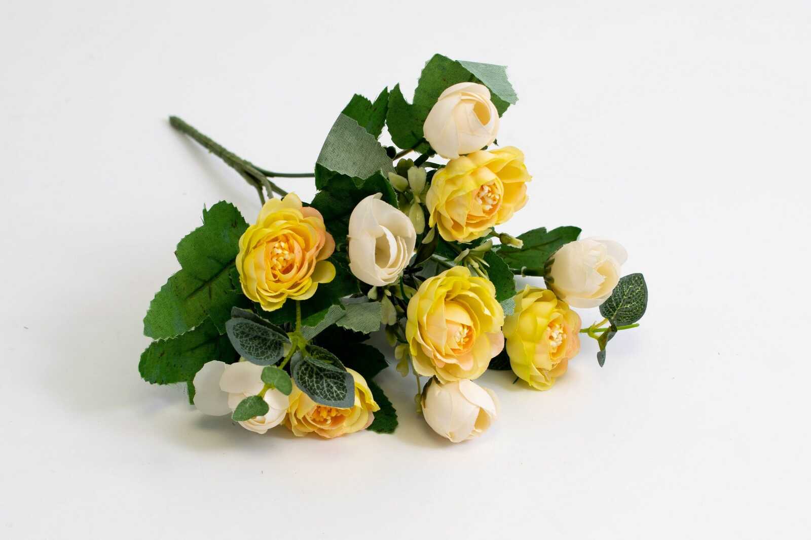 flori-artificiale-buchet-ranunculus-galben-pal