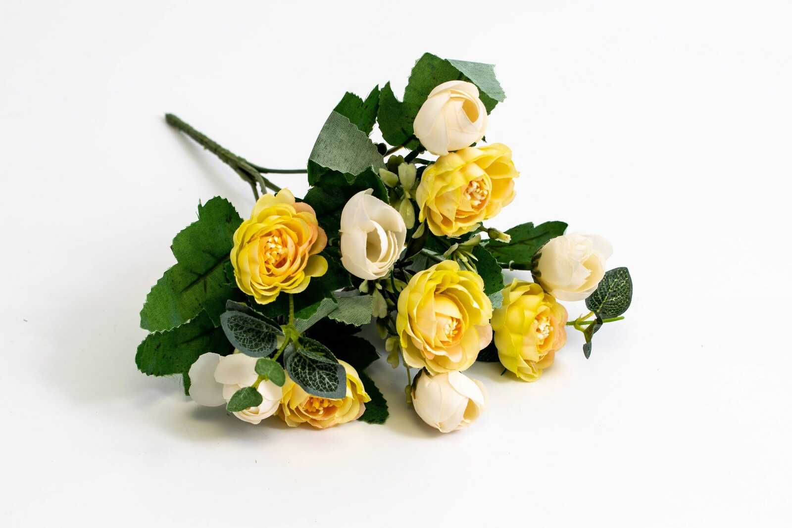 flori-artificiale-buchet-ranunculus-galben-pal