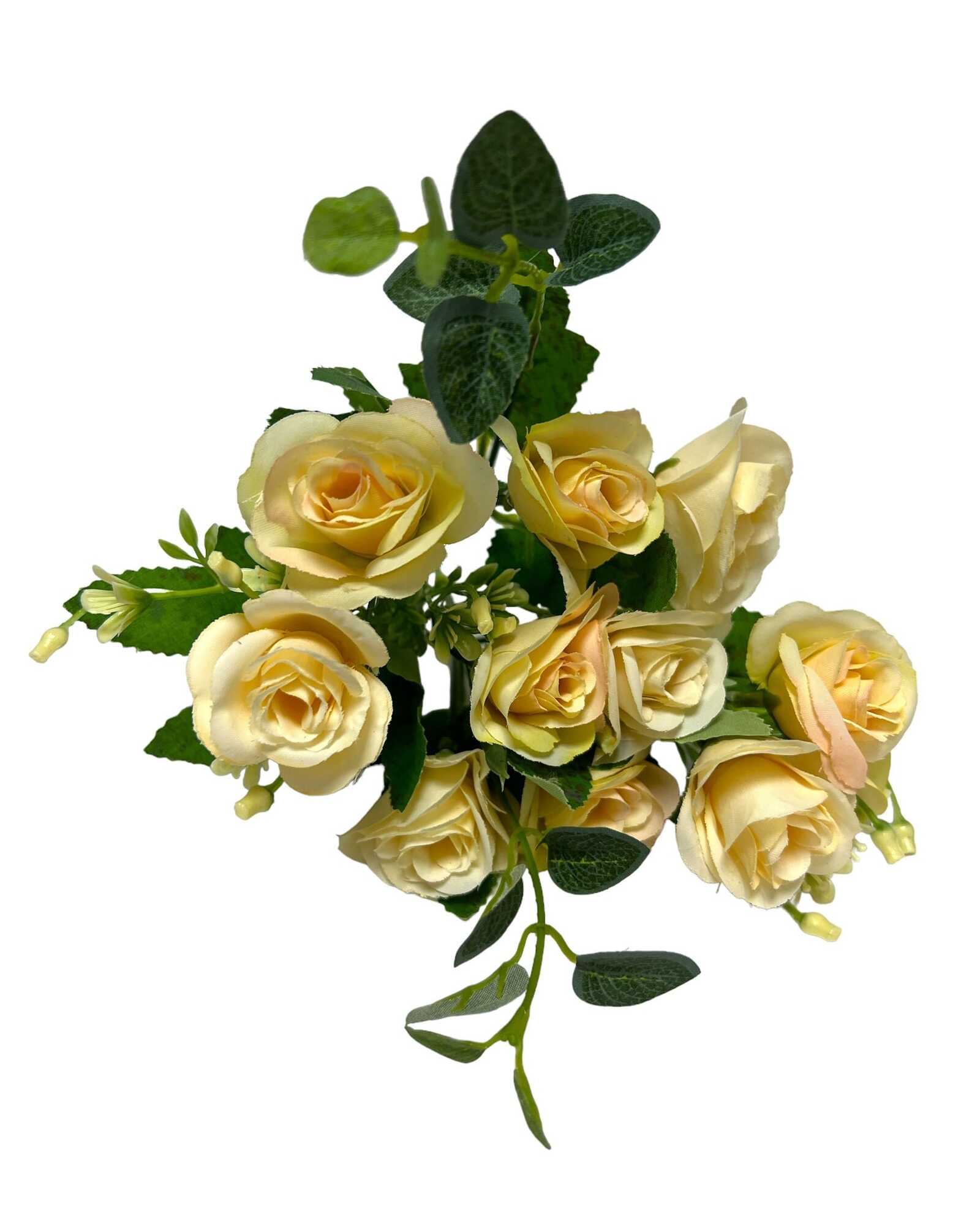 flori-artificiale-buchet-trandafiri-galben-pal