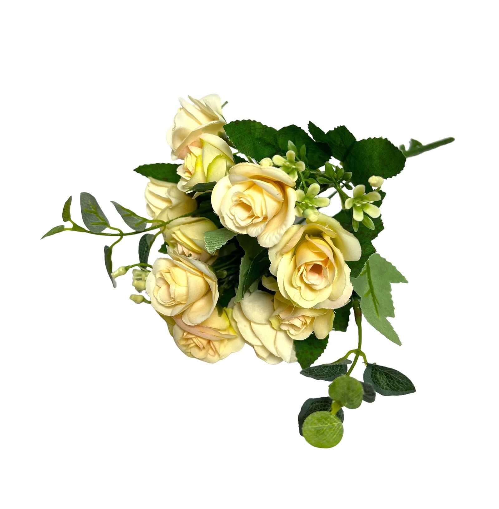 flori-artificiale-buchet-trandafiri-galben-pal